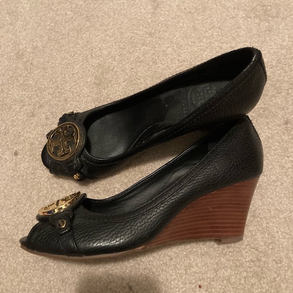 Tory Burch Leather Wedge Heel - Picture 3 of 4
